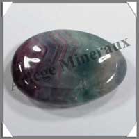 FLUORITE (Arc en Ciel) - Galet de Massage - 35 grammes - 50x35 mm - C010