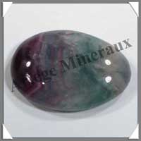 FLUORITE (Arc en Ciel) - Galet de Massage - 35 grammes - 50x35 mm - C010
