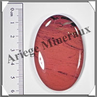 JASPE ROUGE - Galet de Massage - 35 grammes - 60x40 mm - A001