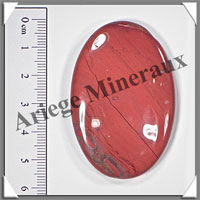 JASPE ROUGE - Galet de Massage - 35 grammes - 60x40 mm - A002