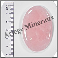 QUARTZ ROSE Intense - Galet de Massage - 30 grammes - 60x40 mm - A001