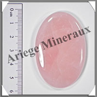 QUARTZ ROSE Intense - Galet de Massage - 30 grammes - 60x40 mm - A001