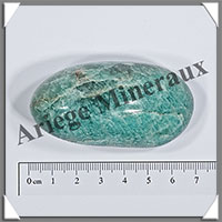 AMAZONITE - Galet de Soins - 127 grammes - 70x40x30 mm - Y001