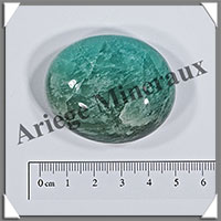 AMAZONITE - Galet de Soins - 80 grammes - 50x45x20 mm - Y003