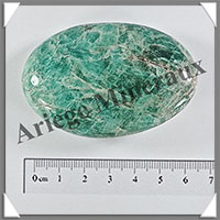 AMAZONITE - Galet de Soins - 74 grammes - 65x45x15 mm - Y015