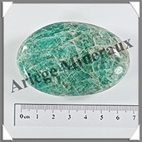 AMAZONITE - Galet de Soins - 74 grammes - 65x45x15 mm - Y015