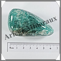 AMAZONITE - Galet de Soins - 82 grammes - 65x35x25 mm - Y017