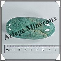 AMAZONITE - Galet de Soins - 101 grammes - 74x33x32 mm - Y108