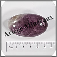 AMETHYSTE - Galet de Soins - 54 grammes - 52x30x23 mm - Y001