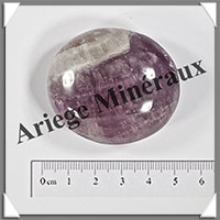 AMETHYSTE - Galet de Soins - 55 grammes - 46x41x20 mm - Y004