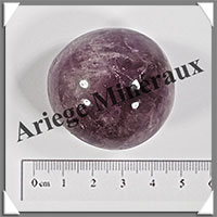 AMETHYSTE - Galet de Soins - 64 grammes - Diamtre : 37 mm - Y005
