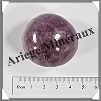 AMETHYSTE - Galet de Soins - 64 grammes - Diamtre : 37 mm - Y005