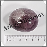 AMETHYSTE - Galet de Soins - 71 grammes - 44x35x31 mm - Y006