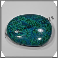 CHRYSOCOLLE-MALACHITE - Galet de Soins - 76 grammes - 60x45x8 mm - A002