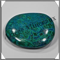 CHRYSOCOLLE-MALACHITE - Galet de Soins - 76 grammes - 60x45x8 mm - A002