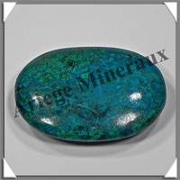 CHRYSOCOLLE-MALACHITE - Galet de Soins - 63 grammes - 60x45x8 mm - A003