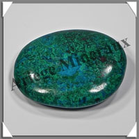 CHRYSOCOLLE-MALACHITE - Galet de Soins - 89 grammes - 70x50x9 mm - A005