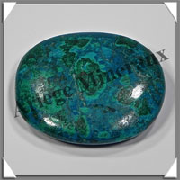 CHRYSOCOLLE-MALACHITE - Galet de Soins - 78 grammes - 60x50x8 mm - A006
