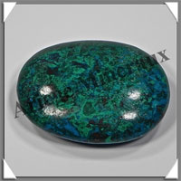 CHRYSOCOLLE-MALACHITE - Galet de Soins - 77 grammes - 60x45x8 mm - A007