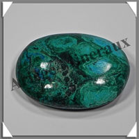 CHRYSOCOLLE-MALACHITE - Galet de Soins - 70 grammes - 60x40x8 mm - A008