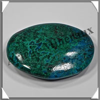 CHRYSOCOLLE-MALACHITE - Galet de Soins - 81 grammes - 65x45x8 mm - A010