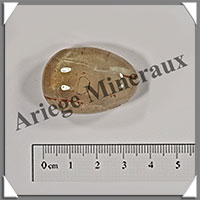 CITRINE (Naturelle) - Galet de Soins - 22 grammes - 35x25x15 mm - R034