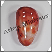 CORNALINE - Galet de Soins - 225 grammes - 87x50x34 mm - R001