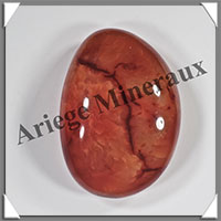 CORNALINE - Galet de Soins - 180 grammes - 77x54x28 mm - R002