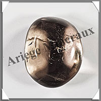CRISTAL de ROCHE Fum - Galet de Soins - 76 grammes - 46x38x30 mm - R003
