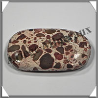JASPE LEOPARD - Galet de Soins - 59 grammes - 70x40x8 mm - A007