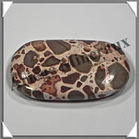 JASPE LEOPARD - Galet de Soins - 59 grammes - 70x40x8 mm - A007