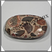 JASPE LEOPARD - Galet de Soins - 49 grammes - 60x38x8 mm - A008