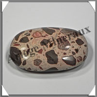 JASPE LEOPARD - Galet de Soins - 61 grammes  - 65x40x10 mm- A009