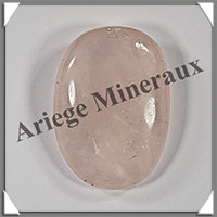QUARTZ ROSE - Galet de Soins - 66 grammes - 59x42x17 mm - R093