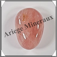 QUARTZ ROSE - Galet de Soins - 133 grammes - 63x44x32 mm - R097