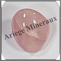 QUARTZ ROSE - Galet de Soins - 182 grammes - 68x57x36 mm - R111