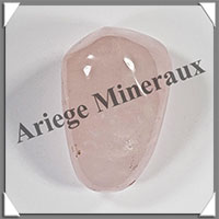 QUARTZ ROSE - Galet de Soins - 132 grammes - 58x42x39 mm - R113