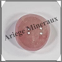 QUARTZ ROSE - Galet de Soins - 79 grammes - 43x43x30 mm - R120