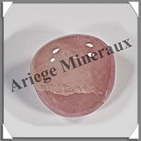 QUARTZ ROSE - Galet de Soins - 79 grammes - 43x43x30 mm - R120