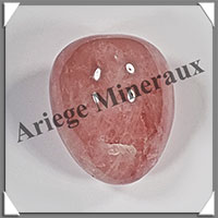 QUARTZ ROSE - Galet de Soins - 204 grammes - 62x52x46 mm - R122