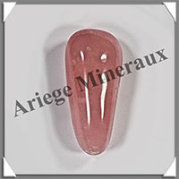 QUARTZ ROSE - Galet de Soins - 44 grammes - 55x24x21 mm - R123