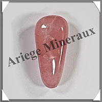 QUARTZ ROSE - Galet de Soins - 44 grammes - 55x24x21 mm - R123