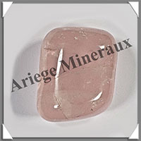 QUARTZ ROSE - Galet de Soins - 128 grammes - 52x41x29 mm - R126