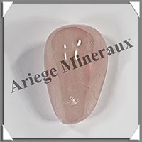 QUARTZ ROSE - Galet de Soins - 137 grammes - 63x42x38 mm - R127