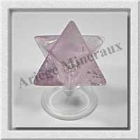 AMETHYSTE - MERKABA - 29x39 mm - 40 grammes - C004