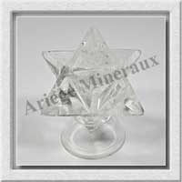 CRISTAL de ROCHE - MERKABA - 34x47 mm - 73 grammes - M001