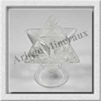 CRISTAL de ROCHE - MERKABA - 34x47 mm - 73 grammes - M001