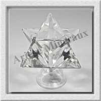 CRISTAL de ROCHE - MERKABA - 43x59 mm - 140 grammes - M009