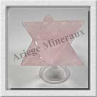 QUARTZ ROSE - MERKABA - 44x60 mm - 135 grammes - M002