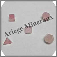 QUARTZ ROSE - SERIE COMPLETE - Solides de Platon - Coffret en Bois